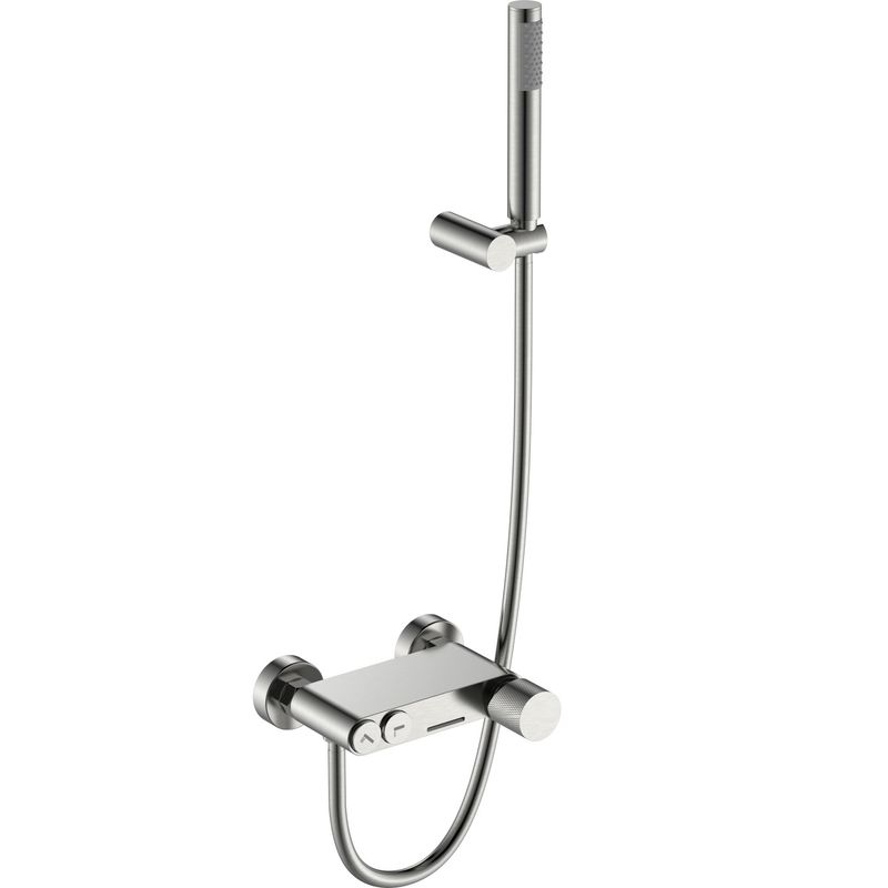 Смеситель для ванны Boheme Stick Touch 123-NB.2 (никель брашированный), с душевой лейкой