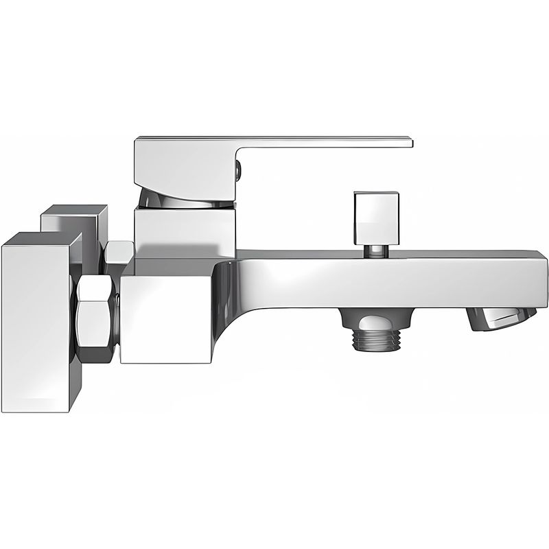 Смеситель для ванны и душа Ceramica Nova Cubic 70015CH (хром)