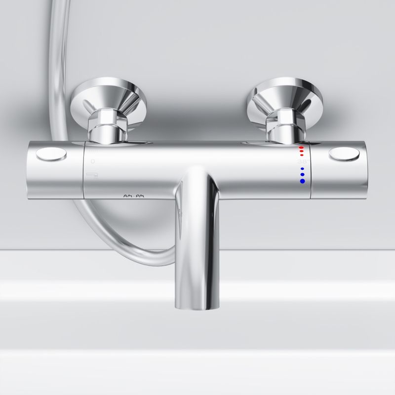 Смеситель для ванны и душа с термостатом AM.PM Sense F7550064