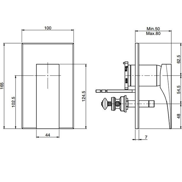 Смеситель для ванны и душа встроенный Fima Carlo Frattini Zeta F3969X2OR (золотой)