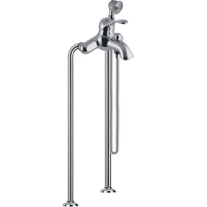 Смеситель для ванны напольный Fima Carlo Frattini Lamp F3304/4CR (хром)