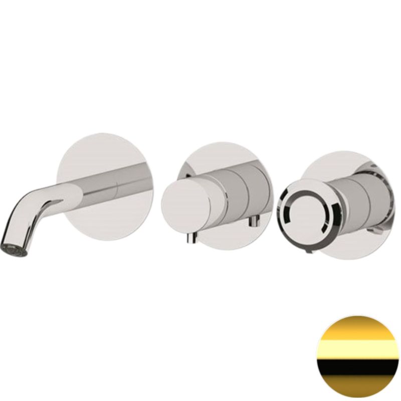 Смеситель для ванны скрытого монтажа Remer Element ET54D2PDO (золотой), с изливом