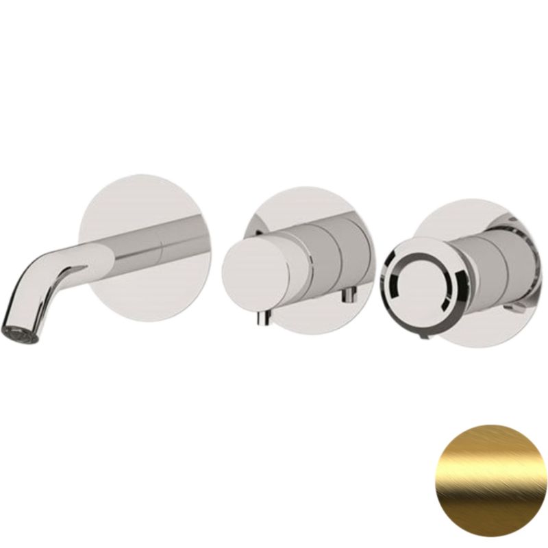 Смеситель для ванны скрытого монтажа Remer Element ET54D3PBG (золото брашированное)