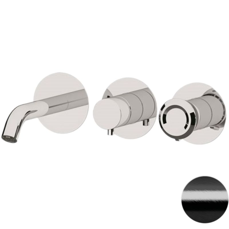 Смеситель для ванны скрытого монтажа Remer Element ET54D3PCFP (черный брашированный хром)