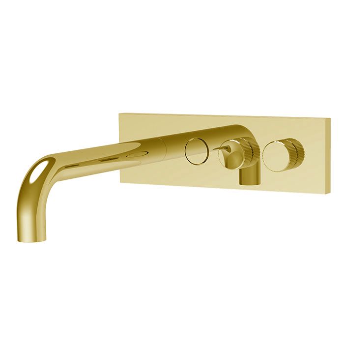 Смеситель для ванны встраиваемый Fima Carlo Frattini Switch On F5969X21OR (золотой), с изливом
