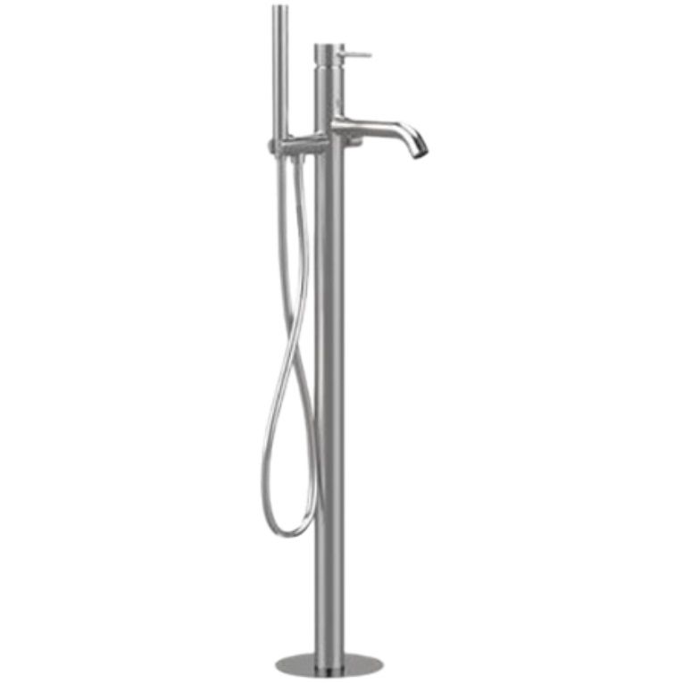 Смеситель для ванной напольный Remer X Style Inox SSX08 (сталь)