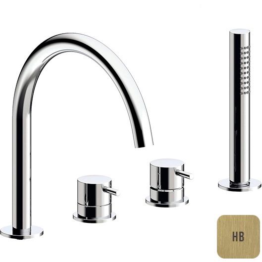 Смеситель на борт ванны Almar E214006.HB (латунь брашированная)