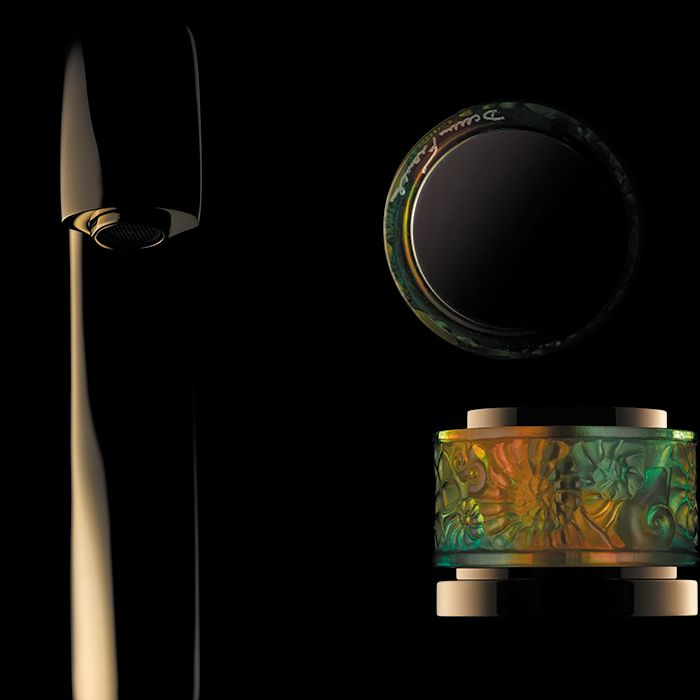 Смеситель на борт ванны THG Island U5B-F30-6532/60A (золотой), прогрессивный