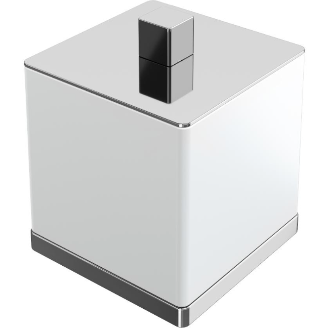 Стакан для ватных дисков Boheme Qubic 10964-CR (хром)
