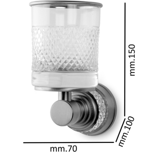 Стакан настенный Boheme Aura 10244-G (золотой)