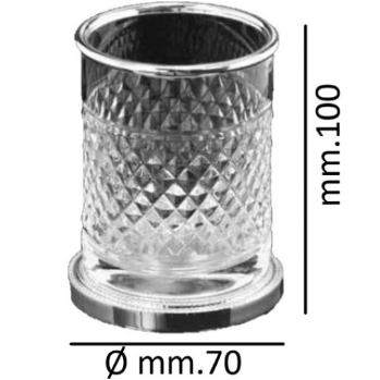 Стакан настольный Boheme Aura 10252-G (золотой)