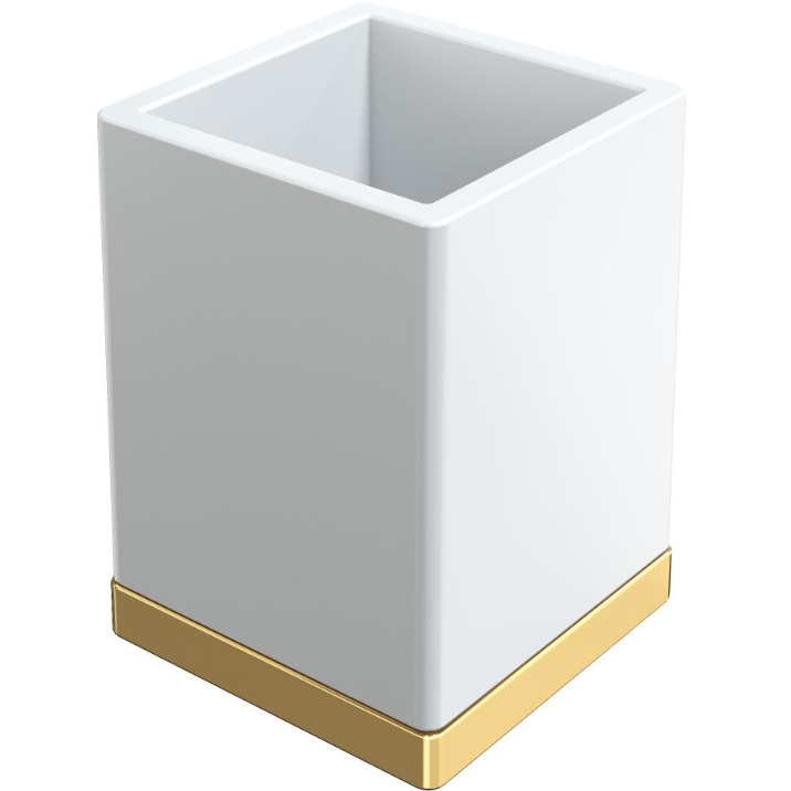 Стакан настольный Boheme Qubic 10961-G (золотой)