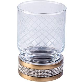 Стакан настольный Boheme Royal Cristal 10931-BR (бронза)