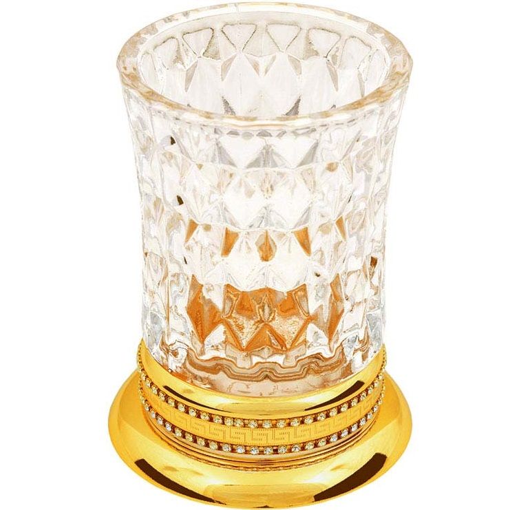 Стакан настольный для зубных щеток Boheme Imperiale 10412 (золотой)