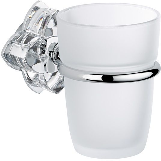 Стакан подвесной THG Petale de Cristal Clair U6A-A02-536 (хром, прозрачный хрусталь)