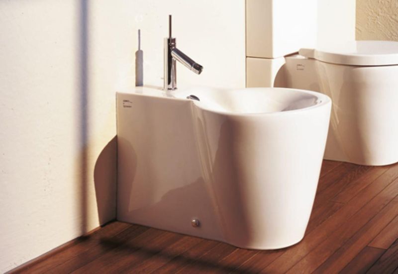 Биде напольное приставное Duravit Starck 1 0274100000 64x41
