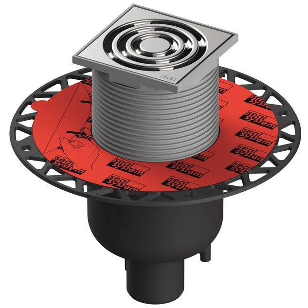 Душевой трап Tece TECEdrainpoint S 130 DN50 3601300, вертикальный с универсальным фланцем Seal System