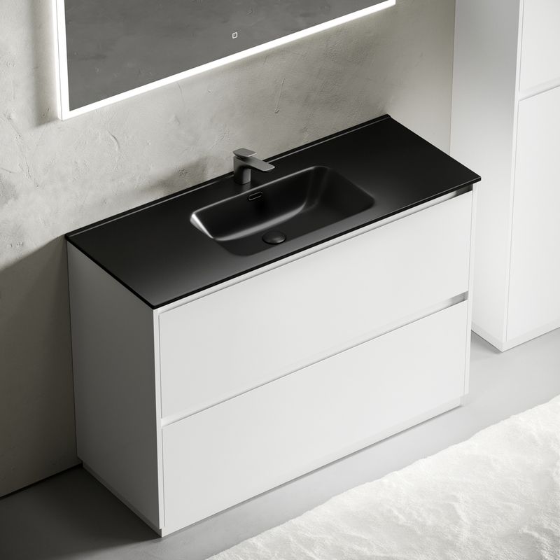 Тумба напольная Sancos Либра напольная (Libra Floor) LB120F-1W 119х45х84 (белый глянцевый)