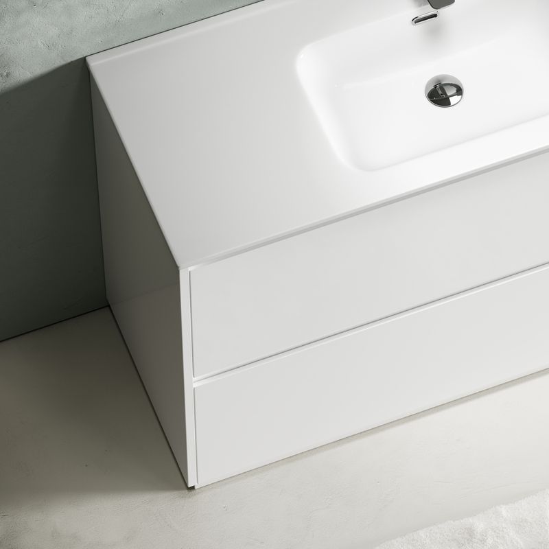 Тумба напольная Sancos Либра напольная (Libra Floor) LB120F-1W 119х45х84 (белый глянцевый)