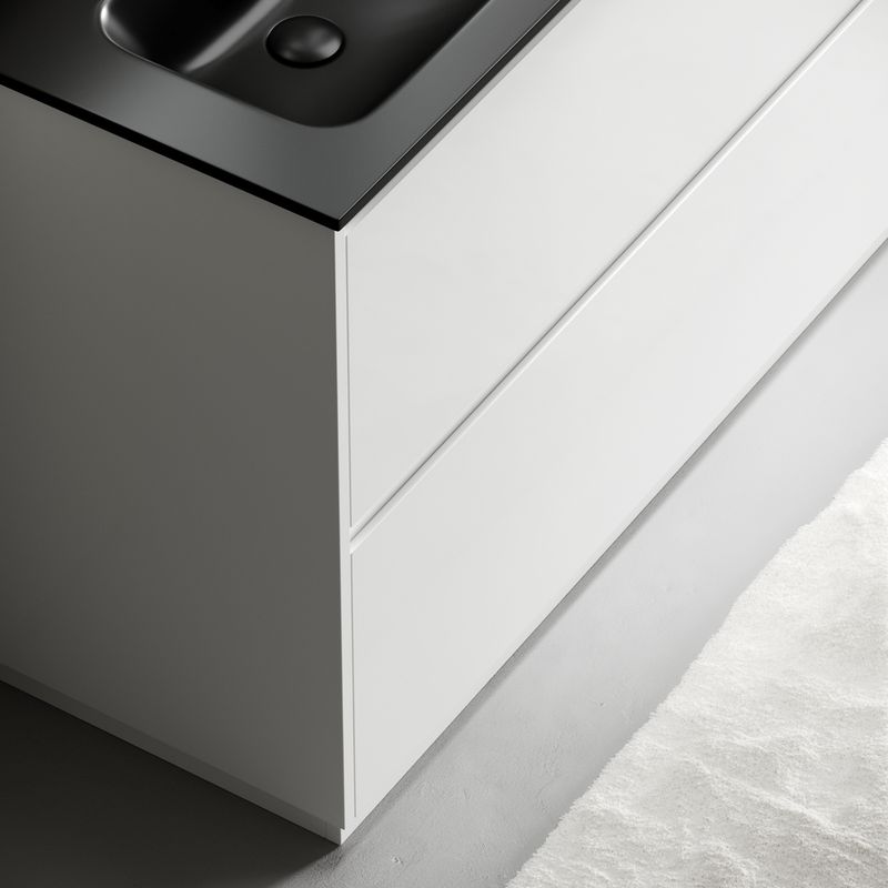 Тумба напольная Sancos Либра напольная (Libra Floor) LB120F-2W 119х45х84 (белый глянцевый), для двойной раковины