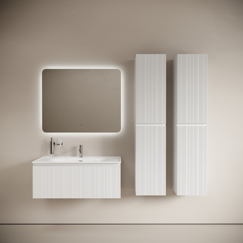 Тумба подвесная Sancos Код (Code) CD100W 99х45.3х40 (белый), с одним ящиком