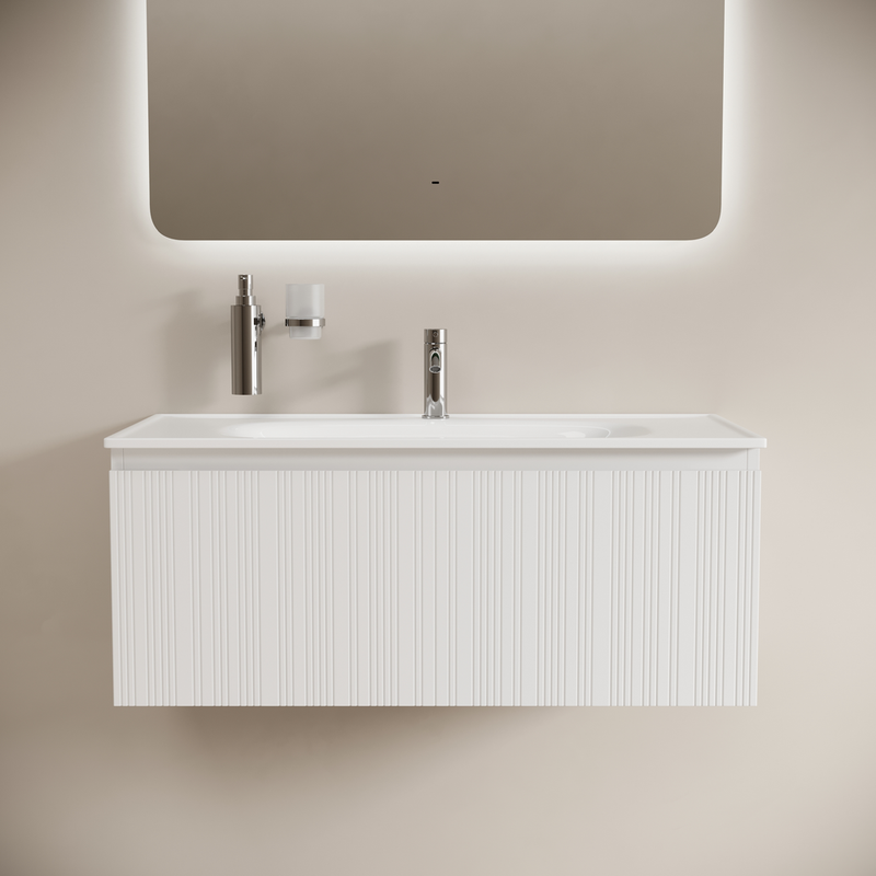 Тумба подвесная Sancos Код (Code) CD100W 99х45.3х40 (белый), с одним ящиком
