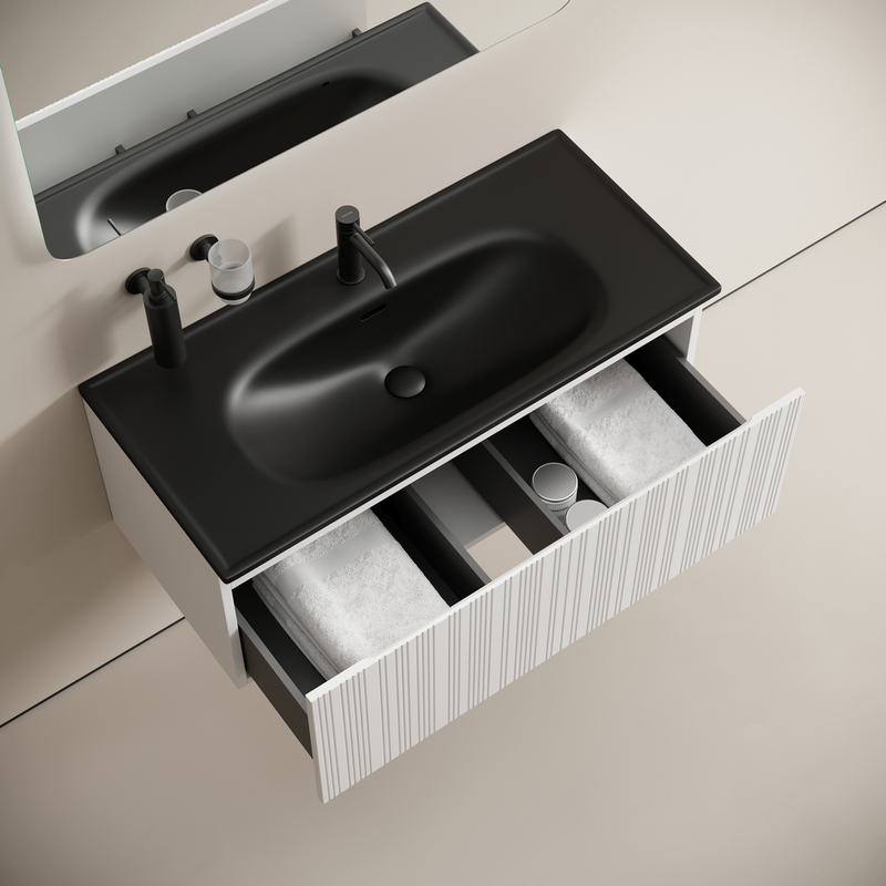 Тумба подвесная Sancos Код (Code) CD100W 99х45.3х40 (белый), с одним ящиком