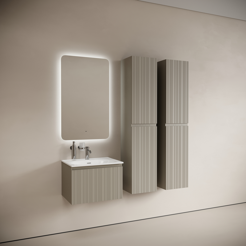 Тумба подвесная Sancos Код (Code) CD60GP 59x45.3х40 (серая платина), с одним ящиком