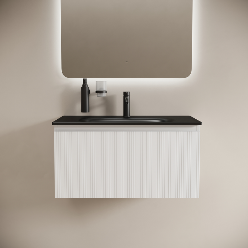 Тумба подвесная Sancos Код (Code) CD80W 78.5х45.3х40 (белый), с одним ящиком