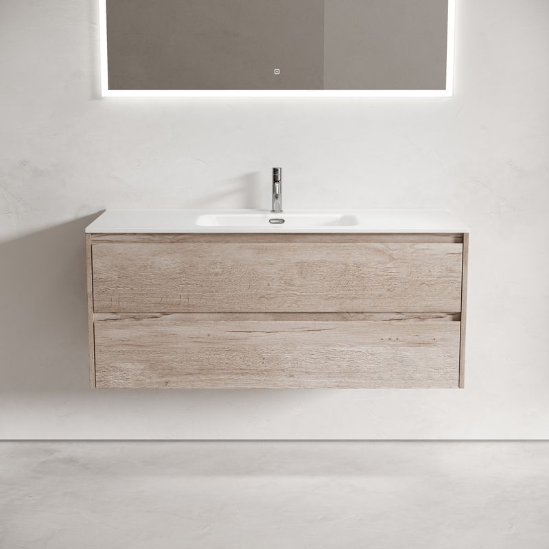 Тумба подвесная Sancos Либра (Libra) LB120-1EG 119х45х50 (дуб галифакс)