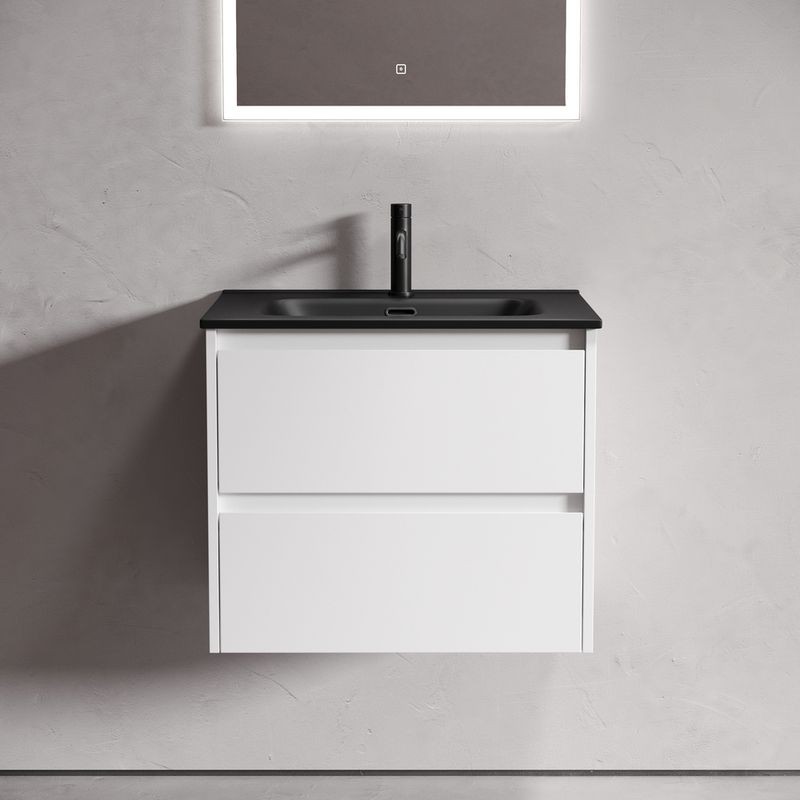 Тумба подвесная Sancos Либра (Libra) LB60W 59х45х50  (белый глянцевый)