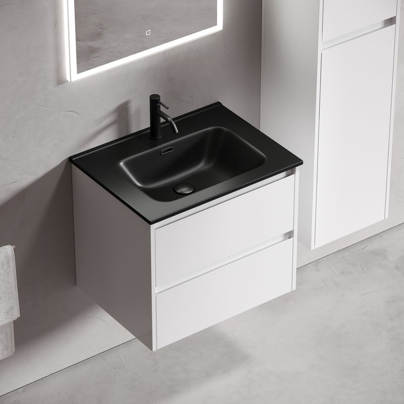 Тумба подвесная Sancos Либра (Libra) LB60W 59х45х50  (белый глянцевый)