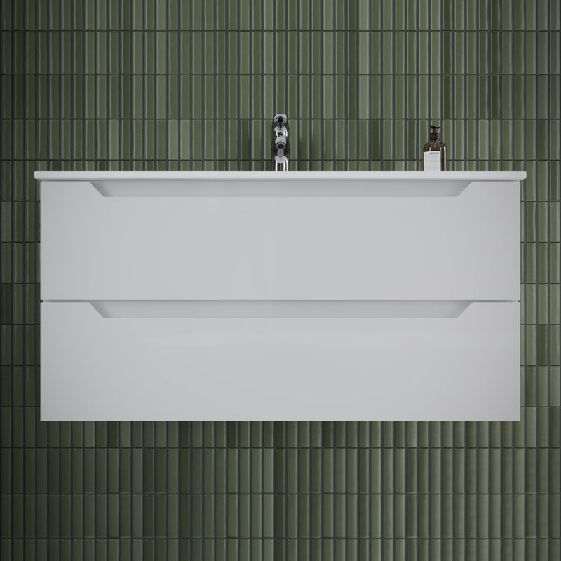 Тумба подвесная Sancos Norma 2.0 NR2.0100W 99х45х50 (белый), глянец