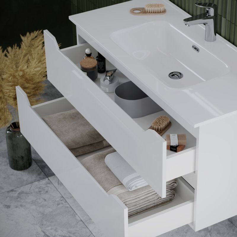 Тумба подвесная Sancos Norma 2.0 NR2.060W 59х45х50 (белый), глянец