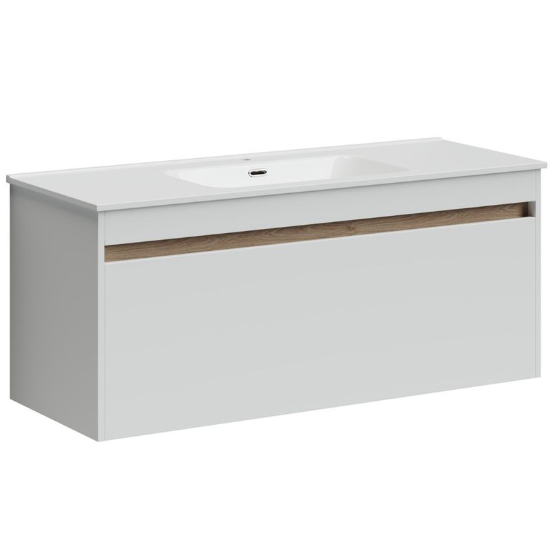 Тумба подвесная Sancos Smart SM120-1W 119х45х50 (белый), глянец