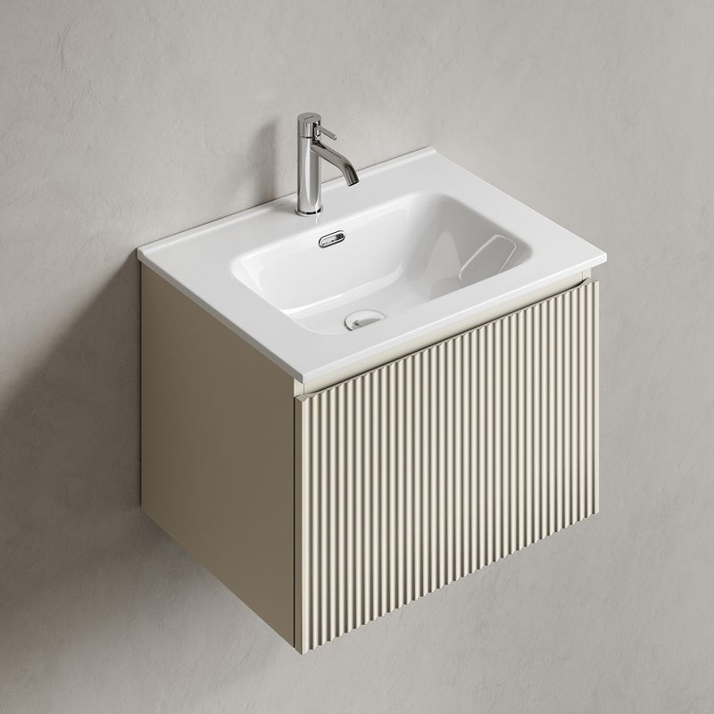 Тумба подвесная Sancos Сноб Р 1.0 (Snob R 1.0) SNR1.060CE 59х44.5х40.6 (бежевый матовый)