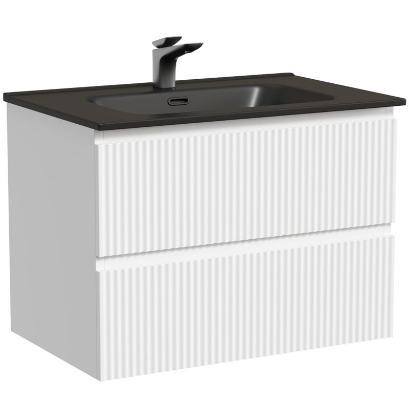 Тумба подвесная Sancos Сноб Р (Snob R) SNR70W 69х44.5х50 (белый матовый)
