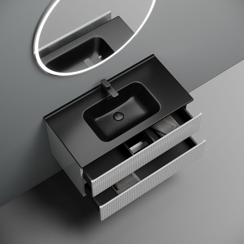 Тумба подвесная Sancos Snob T / Сноб Т SNT90W 89х44.5х50 (белый матовый)