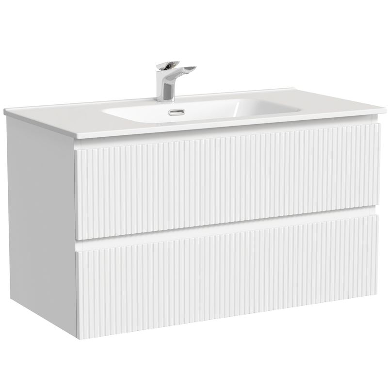 Тумба подвесная Sancos Snob T / Сноб Т SNT90W 89х44.5х50 (белый матовый)