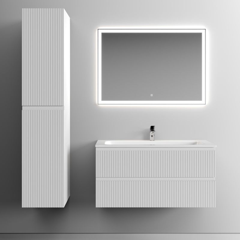 Тумба подвесная Sancos Snob T / Сноб Т  SNT100W 99.5х44.5х50 (белый матовый)