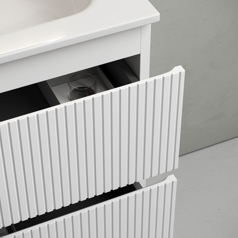 Тумба подвесная Sancos Snob T / Сноб Т  SNT100W 99.5х44.5х50 (белый матовый)