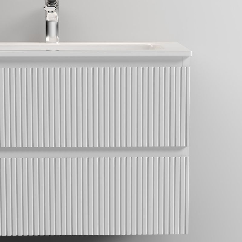 Тумба подвесная Sancos Snob T / Сноб Т  SNT100W 99.5х44.5х50 (белый матовый)