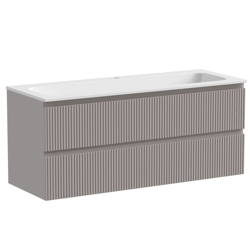 Тумба подвесная Sancos Snob T / Сноб Т SNT120SM 119.5х44.5х50 (пыльная роза)