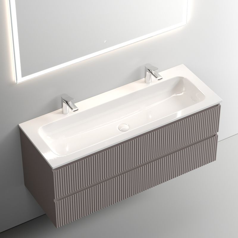 Тумба подвесная Sancos Snob T / Сноб Т SNT120SM 119.5х44.5х50 (пыльная роза)
