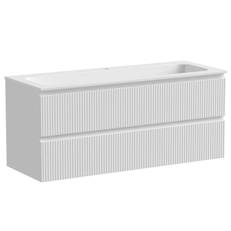 Тумба подвесная Sancos Snob T / Сноб Т  SNT120W 119.5х44.5х50 (белый матовый)