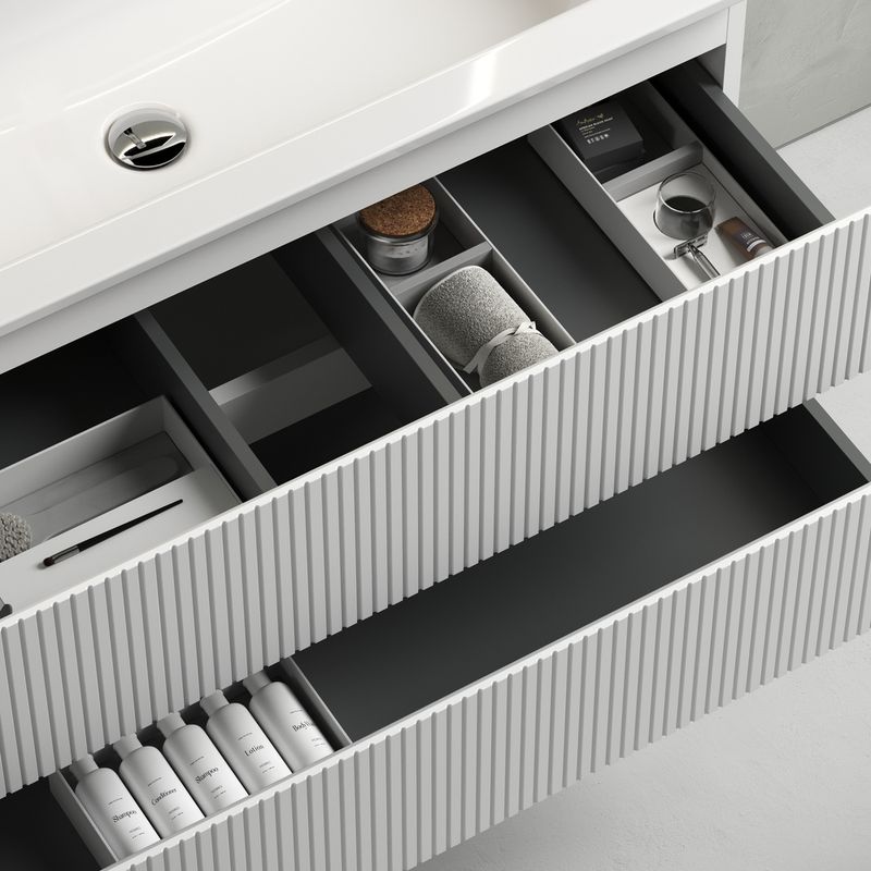 Тумба подвесная Sancos Snob T / Сноб Т  SNT120W 119.5х44.5х50 (белый матовый)