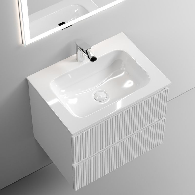 Тумба подвесная Sancos Snob T / Сноб Т SNT60W 59х44.5х50 (белый матовый)