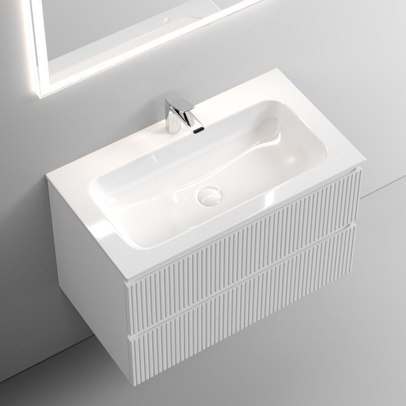 Тумба подвесная Sancos Snob T / Сноб Т SNT80W 79х44.5х50 (белый матовый)