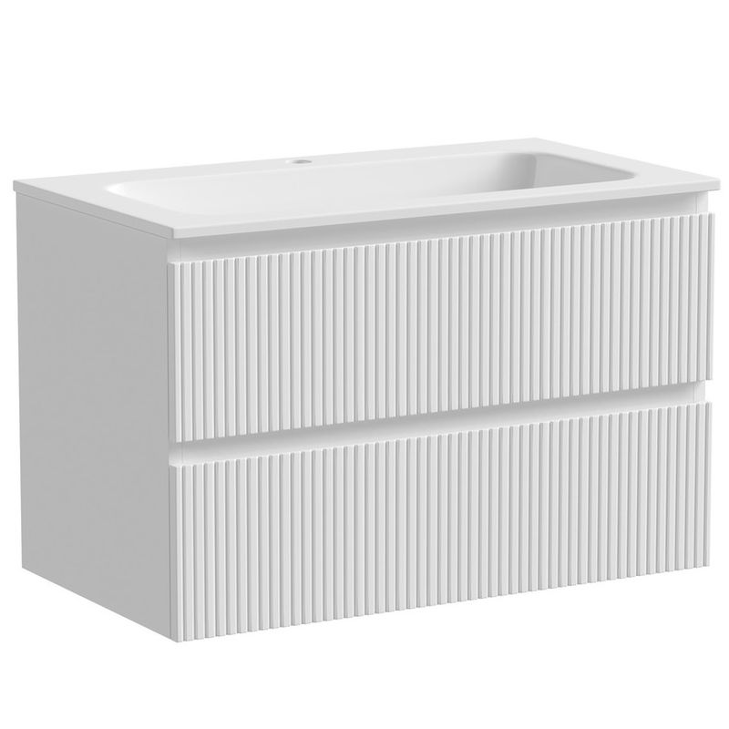 Тумба подвесная Sancos Snob T / Сноб Т SNT80W 79х44.5х50 (белый матовый)