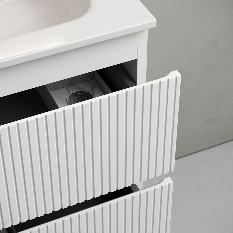 Тумба подвесная Sancos Snob T / Сноб Т SNT80W 79х44.5х50 (белый матовый)
